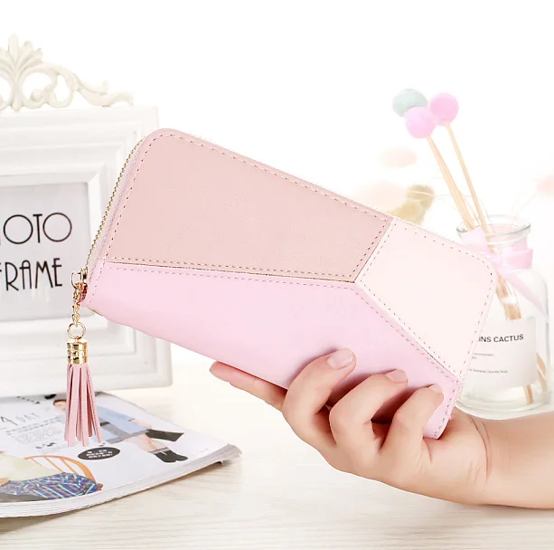 

2023 New Women's Wallet Portfel Damski Money Bag Lady Long Leather Clutch Bag Wallet Card Holder Carteras Para Mujer Wallet