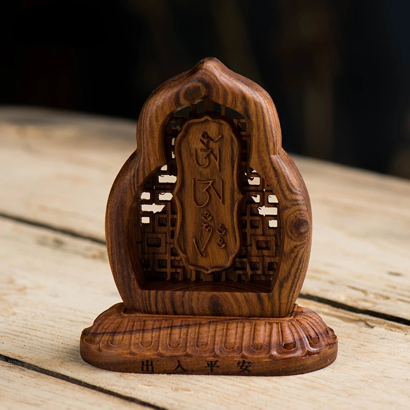 Автомобильные аксессуары деревянные украшения Будды тибетские желтые для