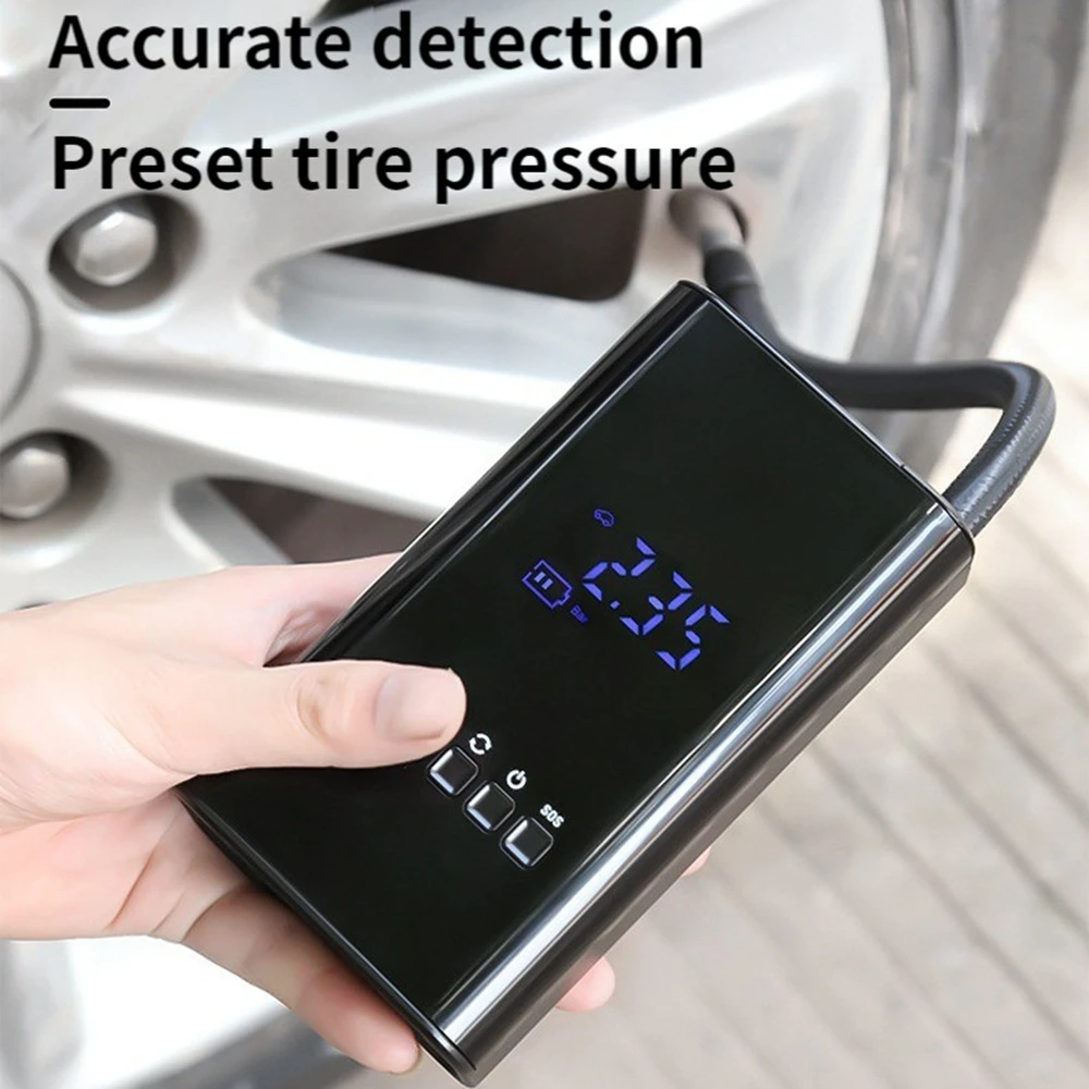 

Car Air Pump Portable Air Compressor For Tires Tyre Inflator Auto Inflatable Pump For Electric Motorcycles Bicycle Ball Mattress