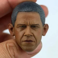 16 scale model head sculpt former us president obama head carving for 12 inch action figure male body collection doll toy