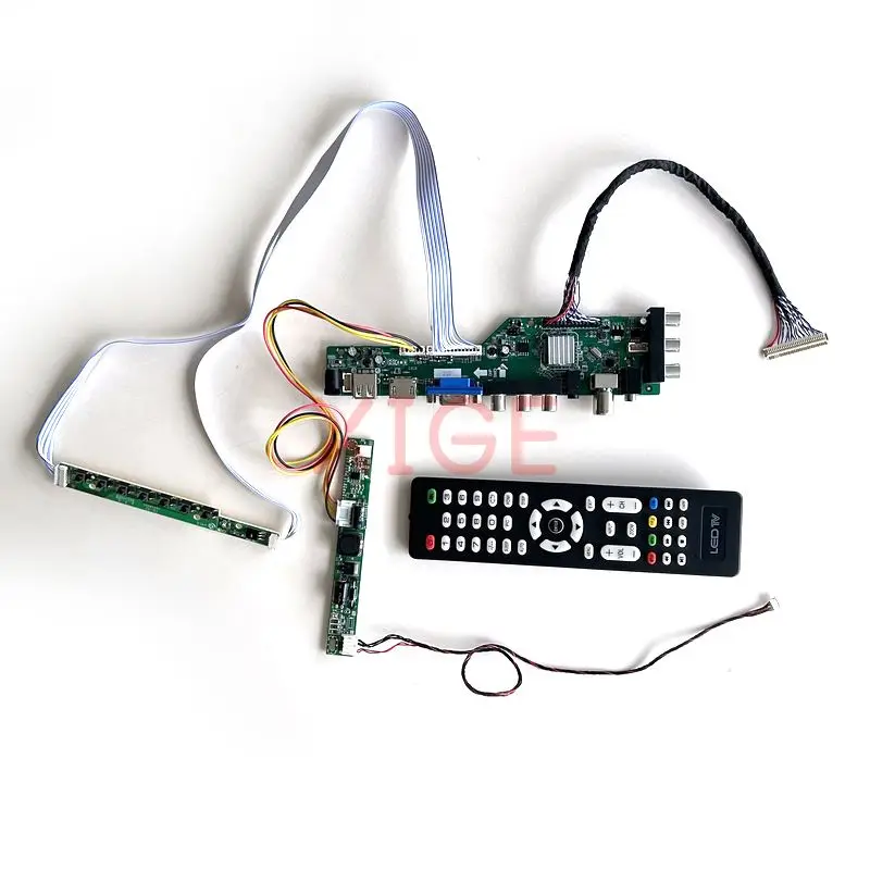 Для телефона M195FGE-L20 VGA USB AV TV 3663 панель универсальный DVB Digital LVDS 30Pin 1600*900