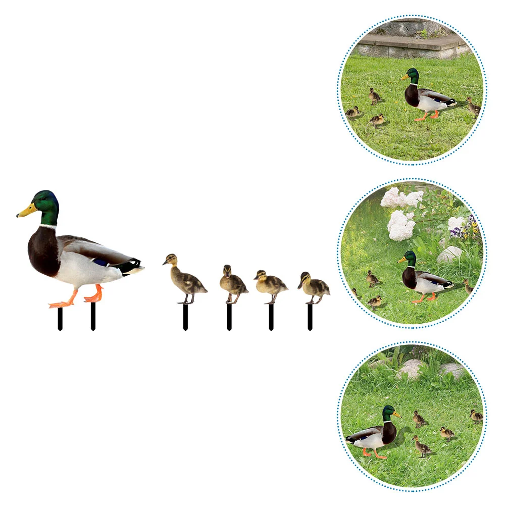 

Duck Stake Yard Sign Garden Animal Lawn Patio Decoration Decor Chicken Easter Ornaments Signs Ground Backyard Pathway Insert