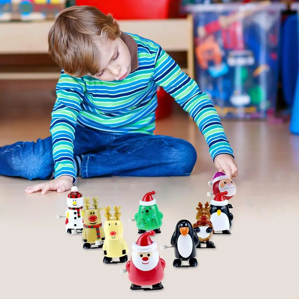 

8pcs/set Wind Up Kids Educational Toys Clockwork Walking Toys Xmas Decor Gift Convenience and Economy No Need for Batteries