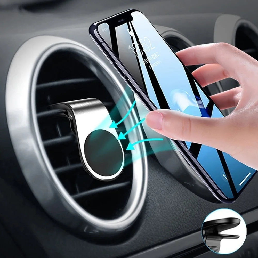 magnetic car phone holder mini air vent magnet mount mobile gps support smartphone stand for iphone 11 pro 8 7 6 samsung free global shipping