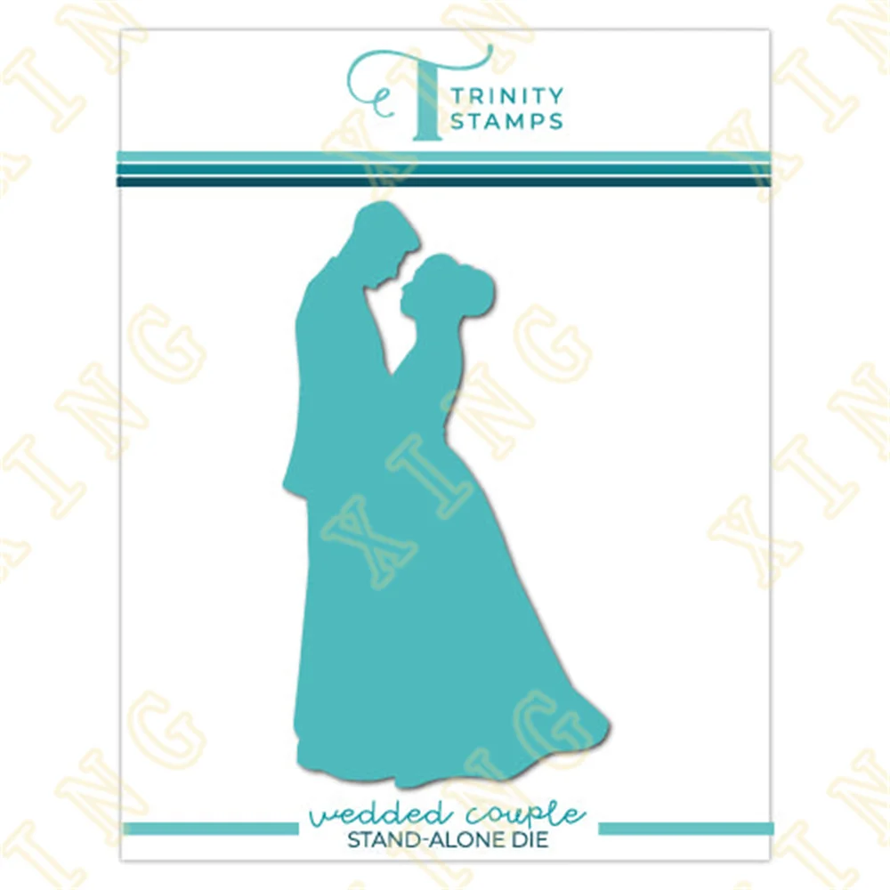 

Wedded Couple Metal Cutting Dies Scrapbook Diary Decoration Stencil Embossing Template Diy Greeting Card Handmade 2022 New