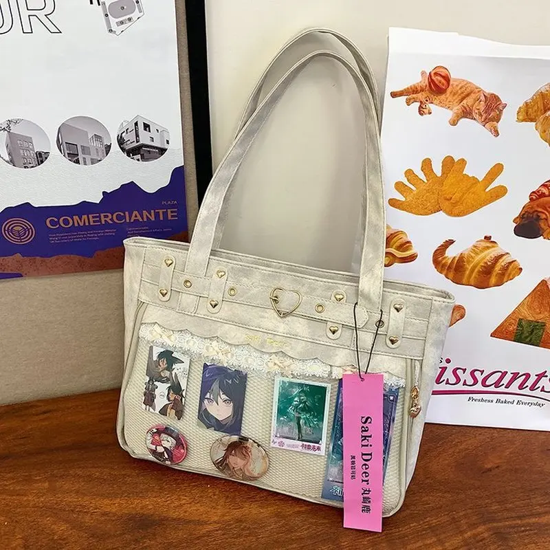 Японская Субкультура панк готика СПАЙС девочка ПУ наплечная болеутоляющая сумка