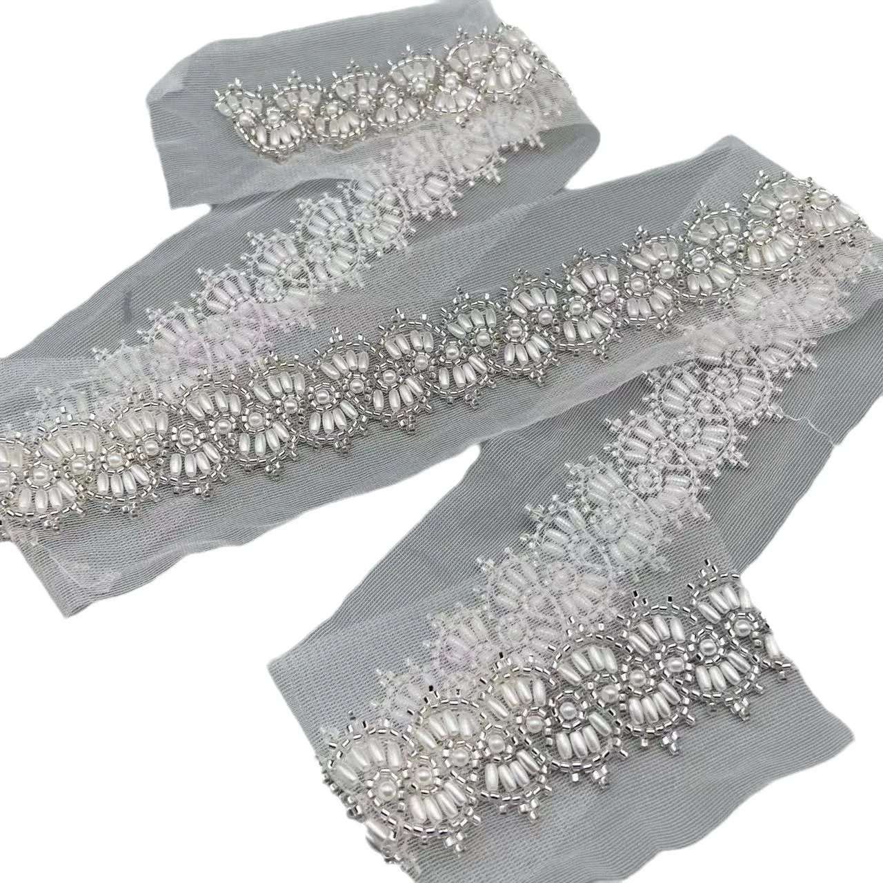 Черно-белые бусины для ногтей кружево сверхмощный жемчуг искусственный материал