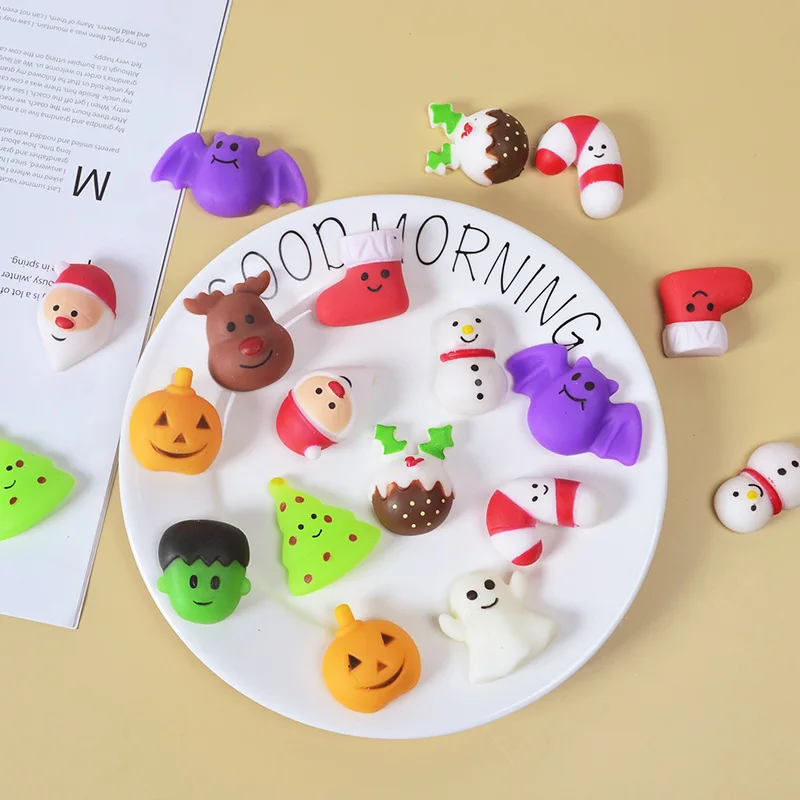 

1 комплект, новинка, Лидер продаж, необычные животные, фрукты, зажим, супер милые рождественские пельмени на Хэллоуин, снятие стресса, необыч...