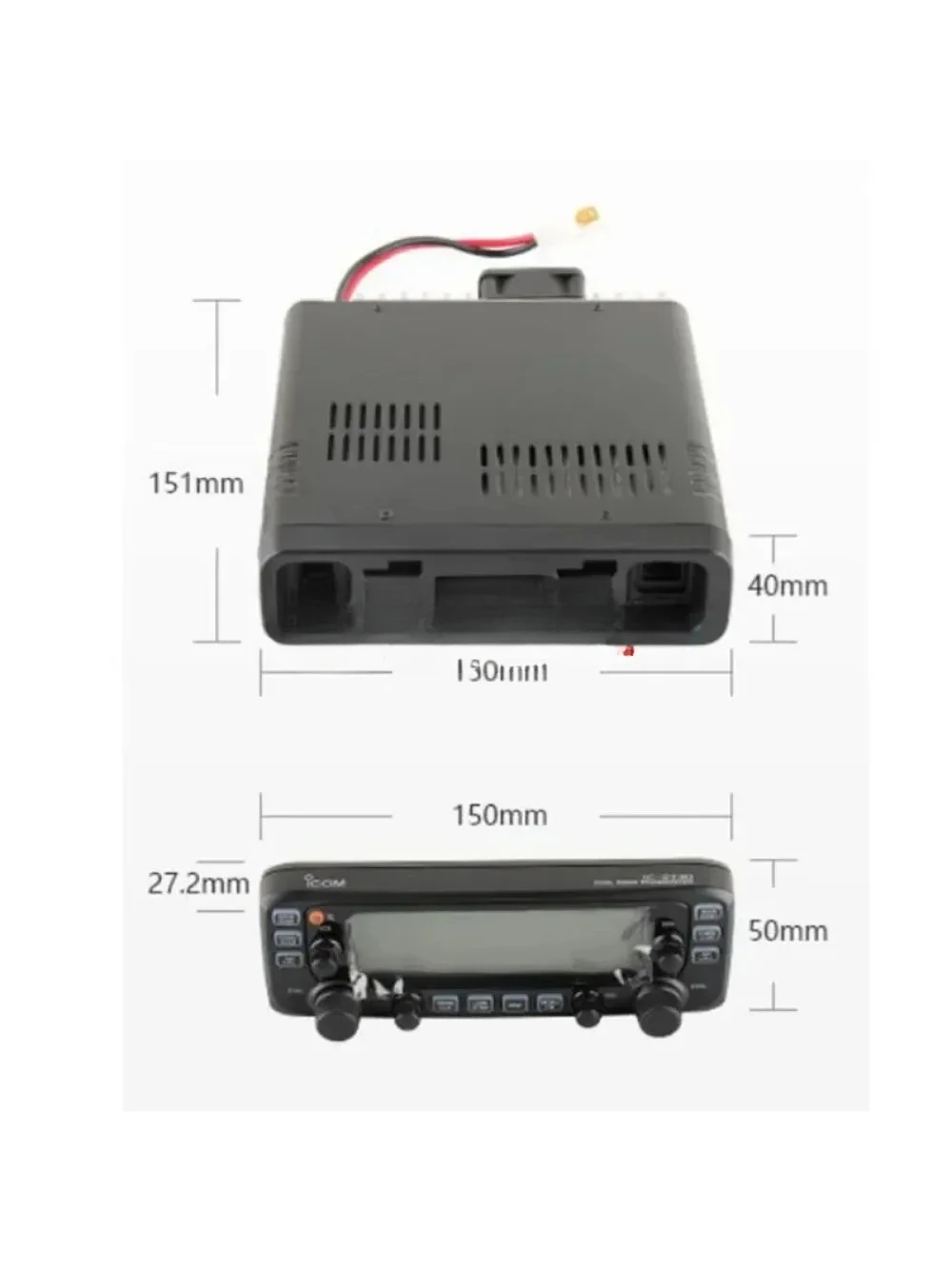 ICOM IC-2730E Мобильный радиоприемник двухдиапазонный VHF 137-174 МГц UHF 400-470 50 Вт