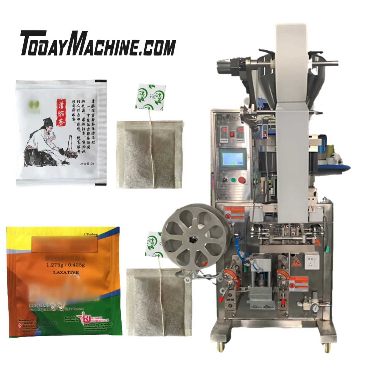 Автоматическая машина для упаковки бумажных пакетов с фильтром круглых кофе