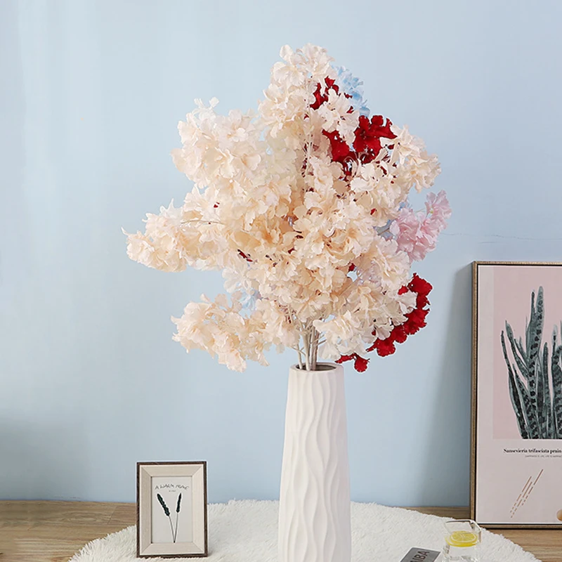 

Цветы сакуры, искусственные цветы, высококачественное украшение для фона, патио, украшение, искусственные ветки цветущей вишни