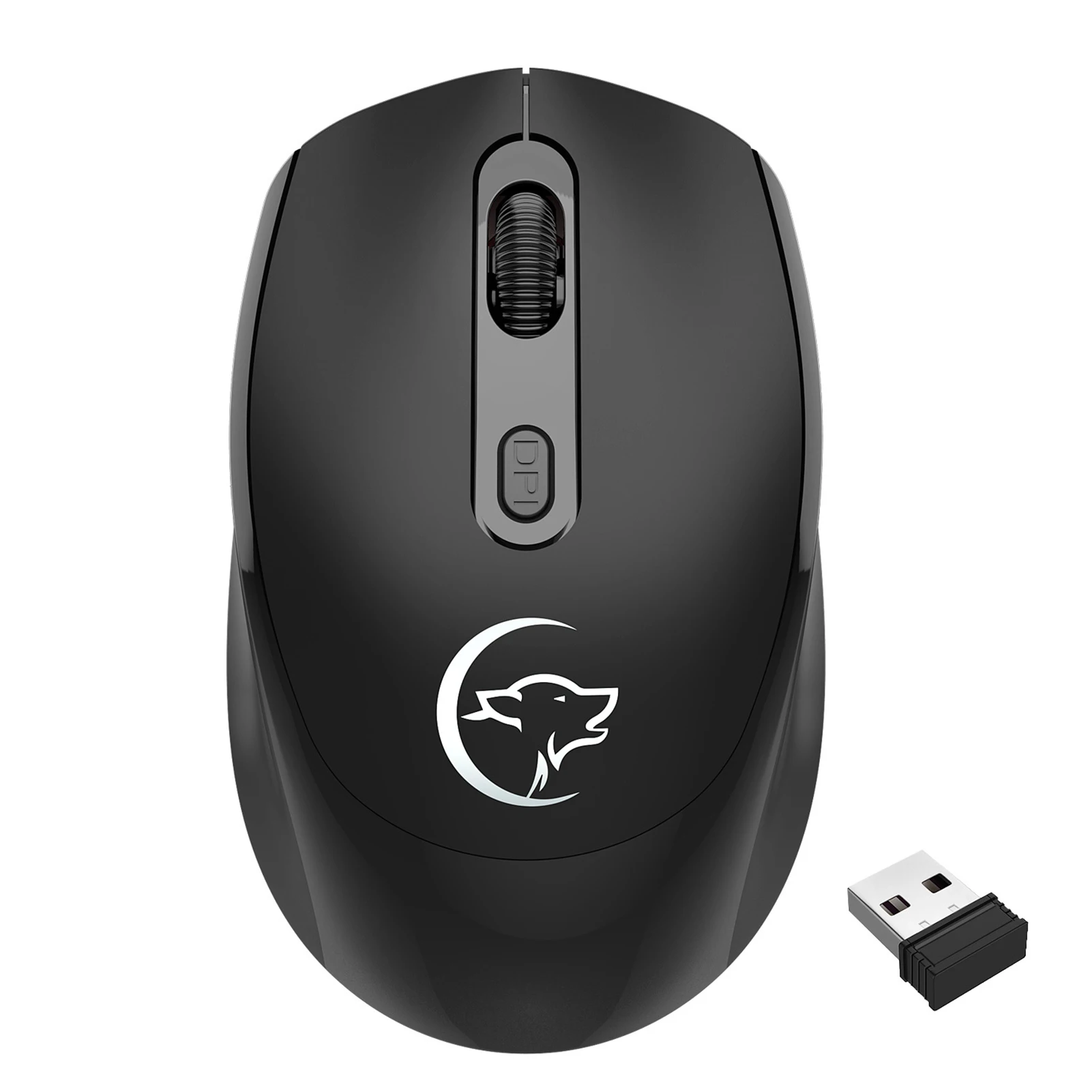 

Беспроводная металлическая мышь 2,4G, бесшумная оптическая мышь с бесшумным кликом, 2400dpi, перезаряжаемая игровая мышь с 2 клавишами для компьютера, ноутбука, ПК