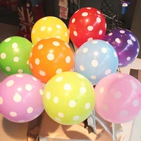 10pcslot 12inch colorful polka dot latex balloons birthday wedding party decoration wave point helium balloon kids toy globos