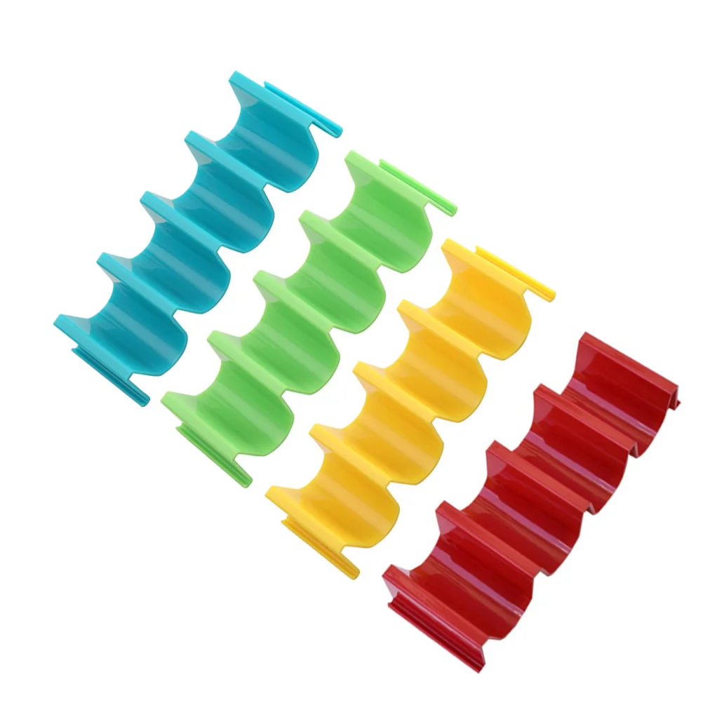 

Taco Holder Tray Rack Holders Tortilla Stand Shell Truck Hard Mini Serving Platter Novelty Bulk Corn Roll Serverset Metal Plate
