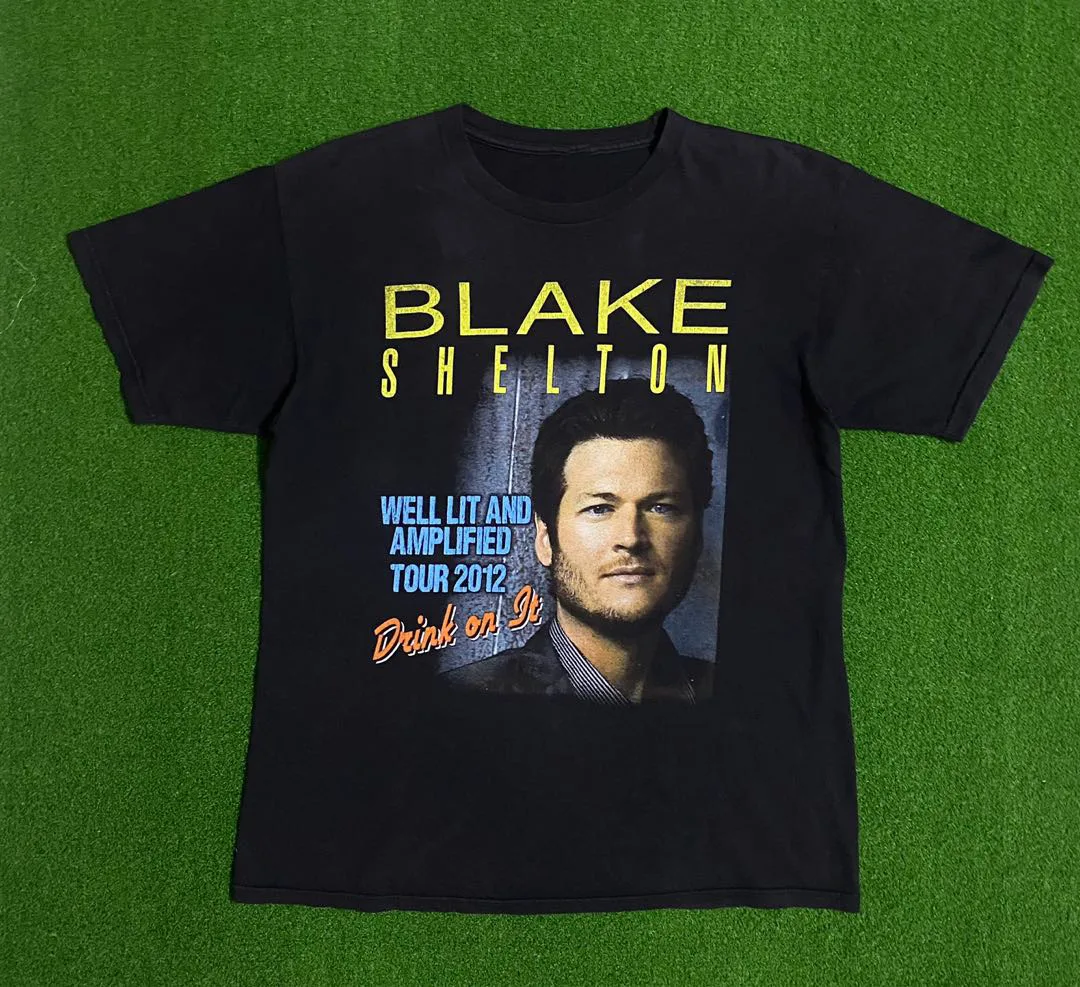 Футболка Blake Shelton Country Music хлопковая футболка унисекс S-4XL BT038