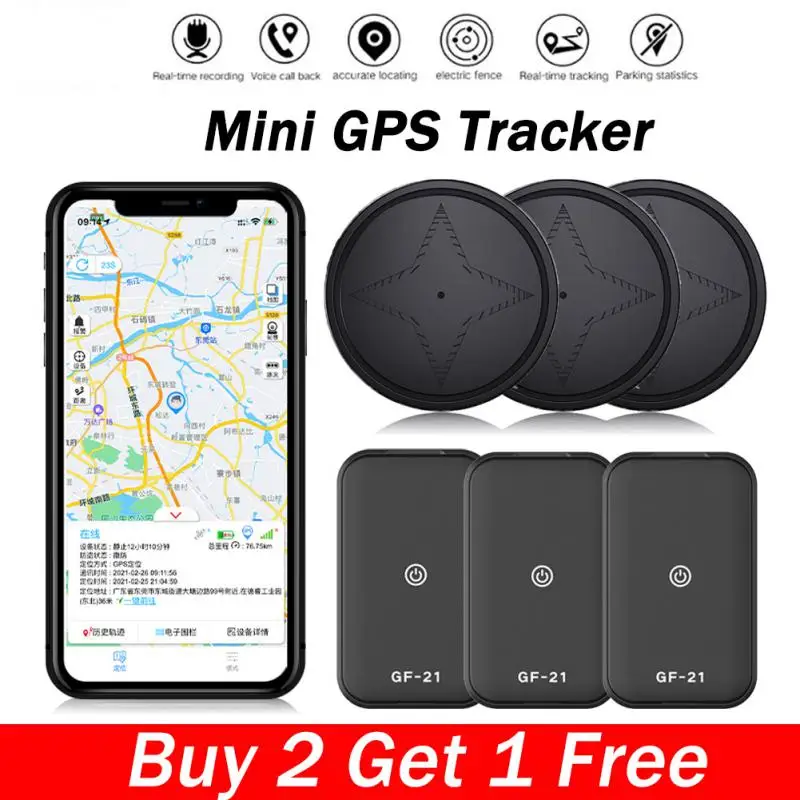 

Mini GPS Tracker Strong Magnetic Mount Car Motorcycle Truck Trackers Vehicle Realtime Tracking Locator Anti-lost GPS Positioner