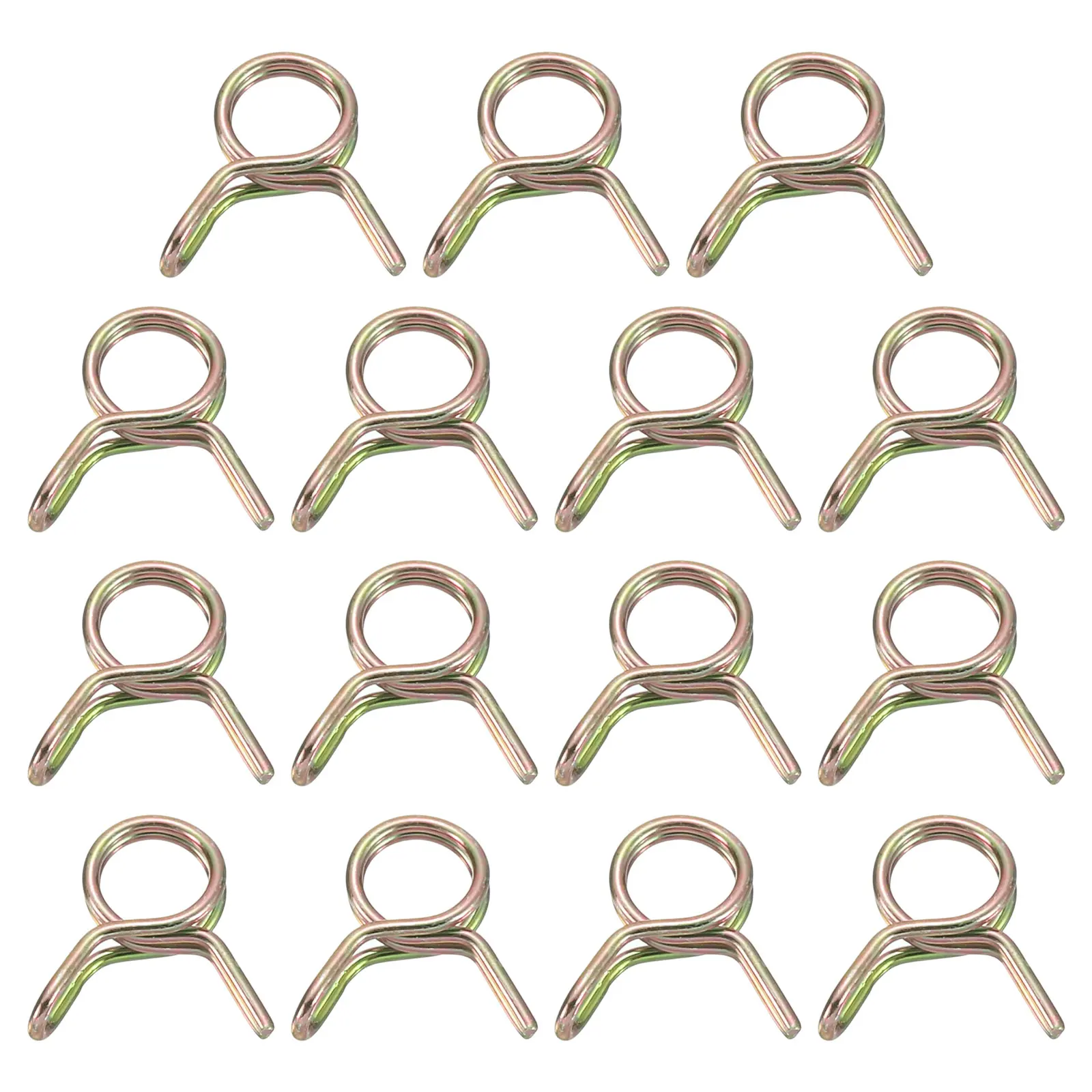 

UXCELL Двойные пружинные хомуты для шлангов 5/6/7/8/9/10/11/12/13/14/15/16/18/23/25 мм цвет цинк