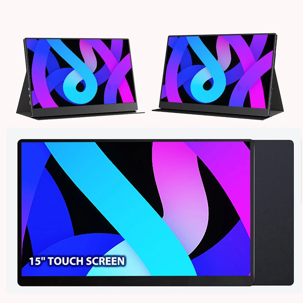 FHD 15 дюймов 1080P сенсорный экран портативный игровой монитор HDR IPS HDMI USB Type C 3.1