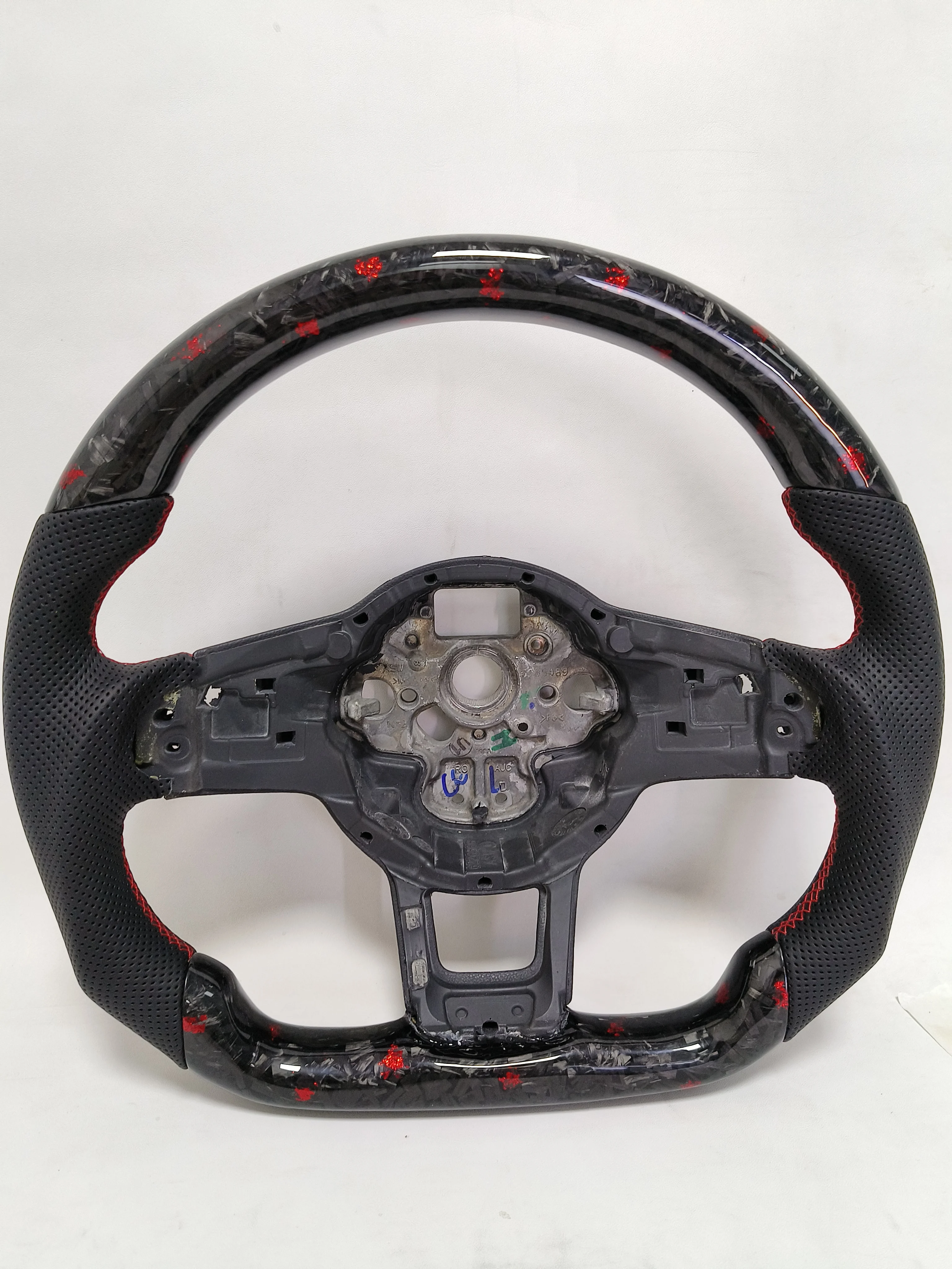 YTcarbon для VW golf MK7 GTI TCR R рулевое колесо из настоящего кованого углеродного волокна