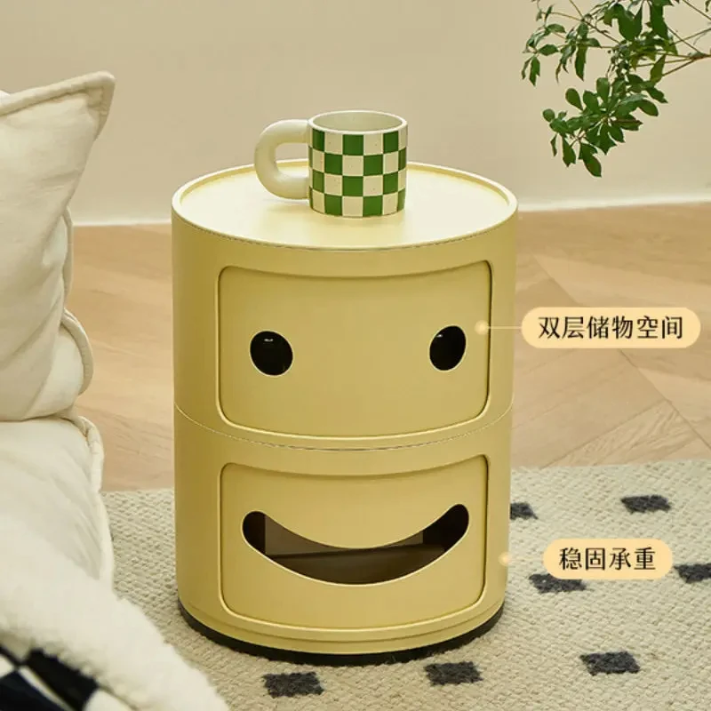 Креативная улыбающаяся прикроватная тумбочка небольшой стиль простой детский