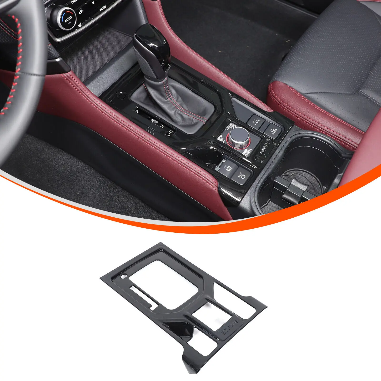 

ABS углеродный стиль автомобиля, центральная панель управления переключением передач, крышка для Subaru Forester SK 2019-2024, комплект декоративных аксессуаров