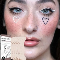 6pc waterproof fake freckles tattoo stickers natural freckles makeup stickers women one time tattoo sticker make up accessories