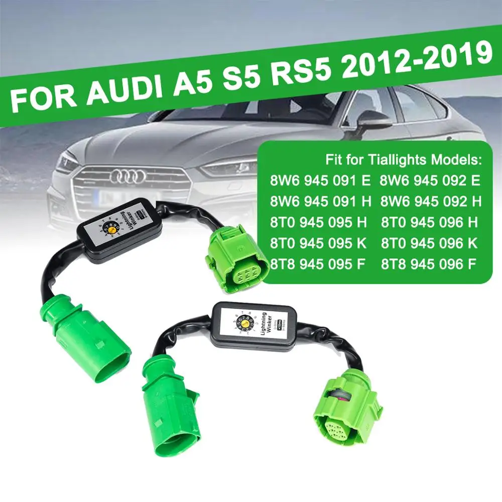 

2 шт., светодиодный индикатор поворота для Audi A5 S5 RS5 2012-2019