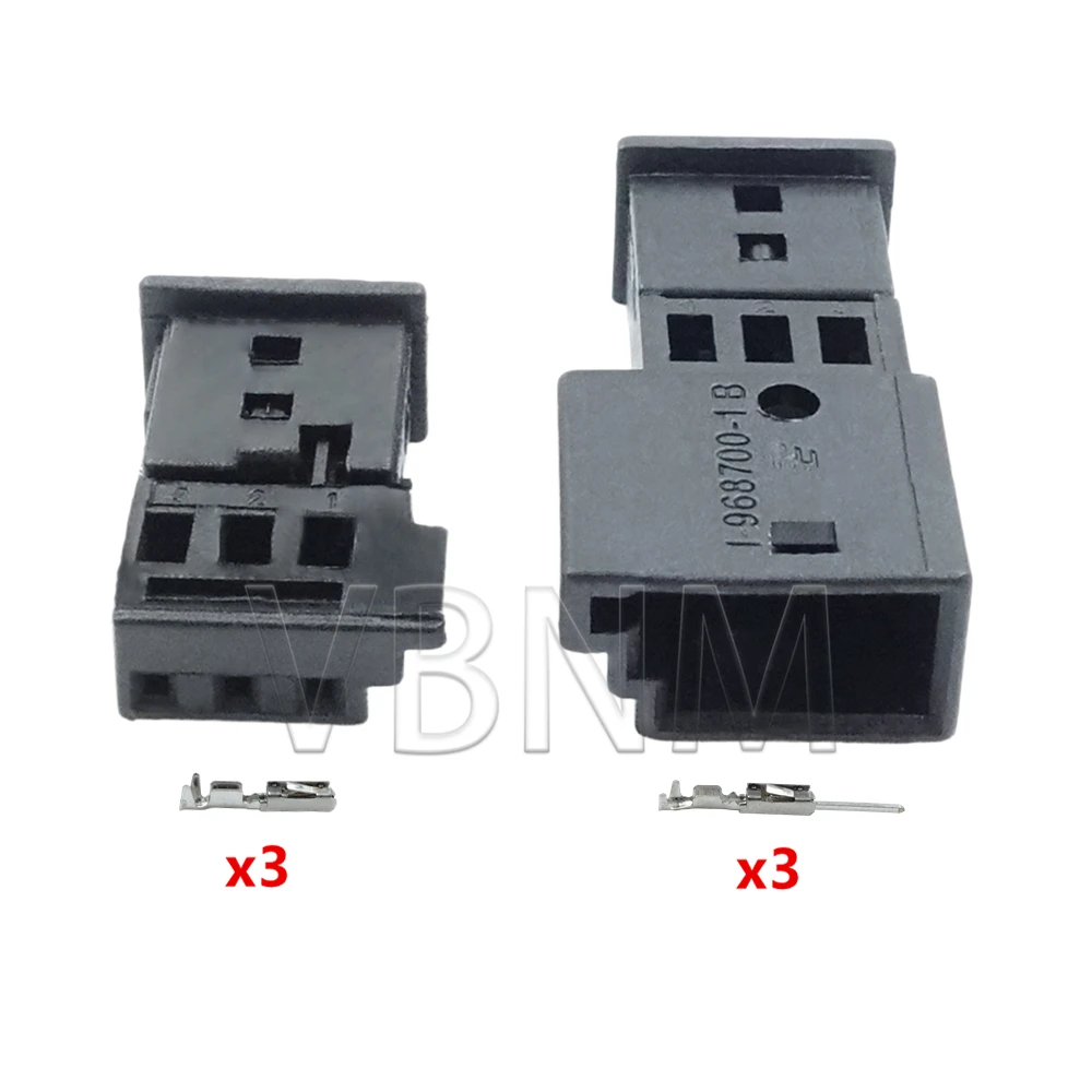3-контактный 1-968700-1 1-1718346-1 1355620-1 Мужской Женский Автоматический Стерео Разъем Автомобильный Динамик Тройная Вилка Для Audi VW BMW