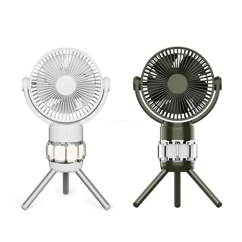 

Tripod Fan Outdoor Camping Fan Adjustable Wind Speed for Tent Picnics Travel BBQ Dropship