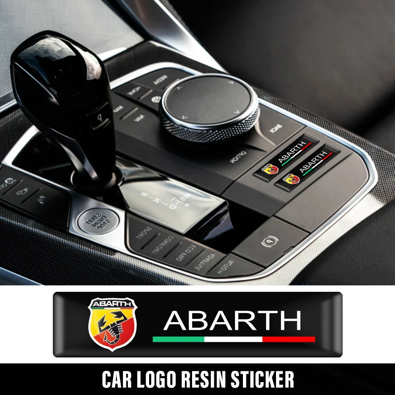 10 шт. Стайлинг автомобиля 3D эпоксидная ABARTH эмблема значок декоративные наклейки для Fiat 500 Punto stipondo Tipo Ducato Palio Bravo