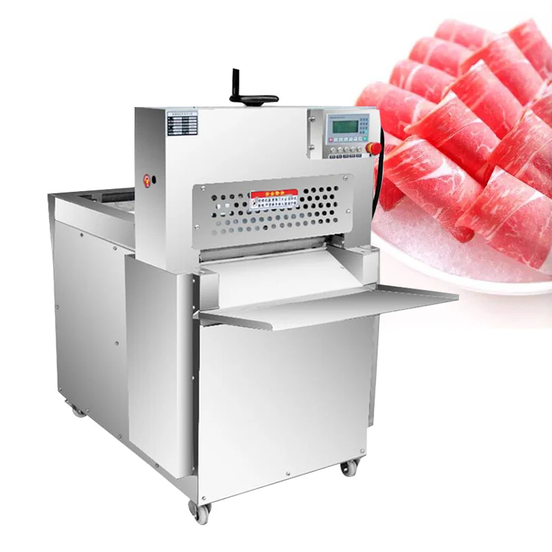 

2/4/6/8 Roll Automatic Frozen Meat Slicing Machine Meat Slicer Sausage Bacon Beef Mutton Slicing Cutting Machine For Sale