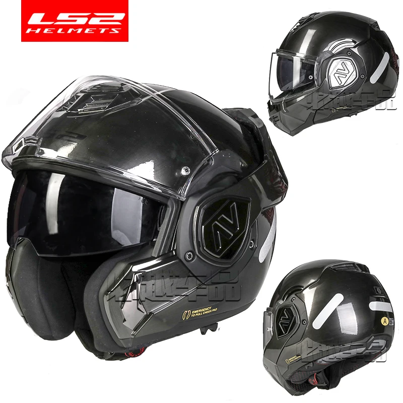 

LS2 FF906 Advant мотоциклетные модульные шлемы с двойным козырьком и встроенными линзами