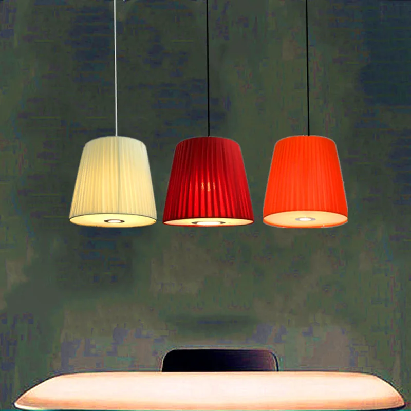 

Dining room decoration cloth chandelier living room bedroom bedside dining table corridor red orange lamps