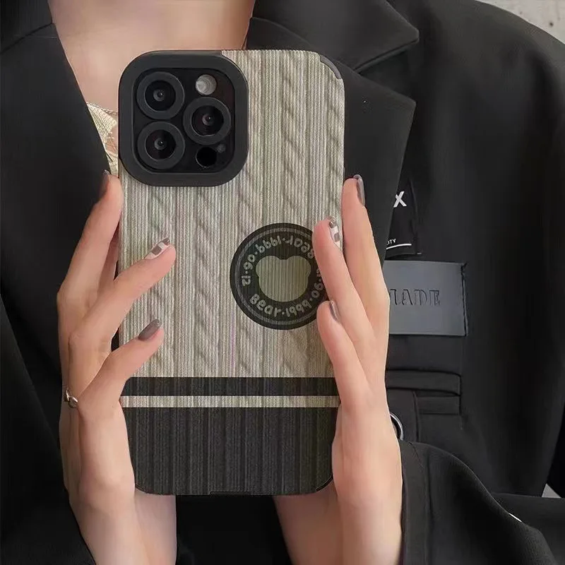 DIY Bear Popular Logo from Soft Shell Phone Case For iphone14 13 12 11 Pro Max XS X XR 7 8 Plus Fashion New Products