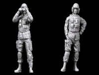 135 ratio die cast resin russian special forces soldiers 2 figures need to be assembled and colored by themselves