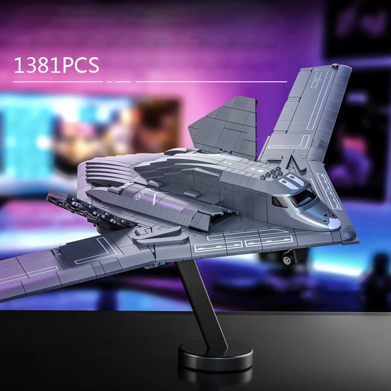 Американский современный военный автомобиль H20 Stealth Bomber Fighter строительный блок