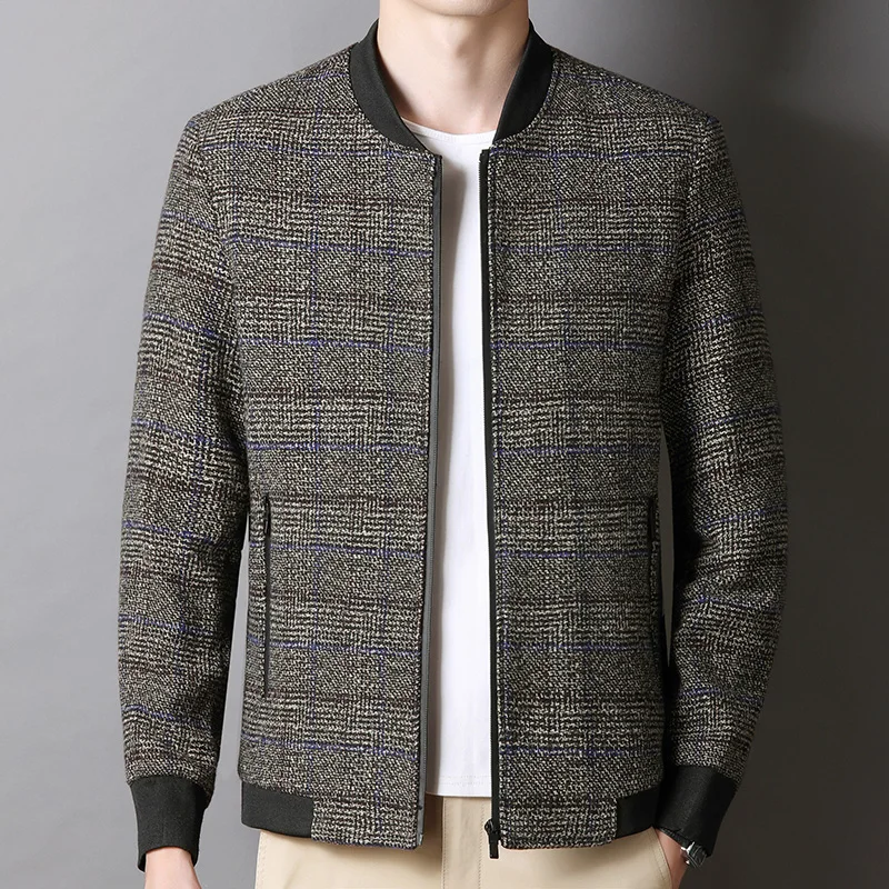 

Boutique L-8XL Men's Business Casual Comfortable Korean Style Breathable Slim Fit Increase Fertilizer Trend British Style Jacket