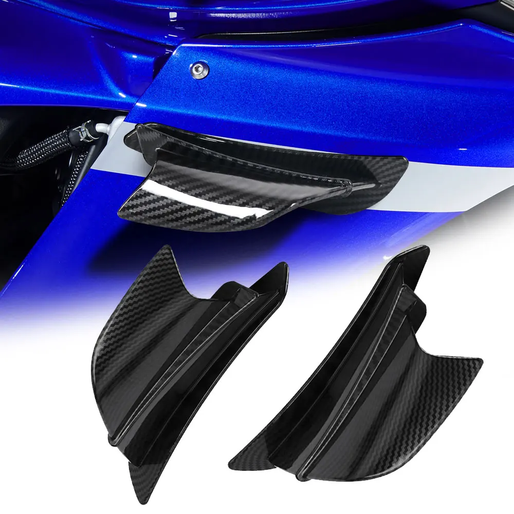 

Пластиковые крылья для мотоцикла, комплект аэродинамических крыльев, спойлер для Yamaha Suzuki Kawasaki Honda H2/H2R, аксессуары для скутеров и мотоциклов