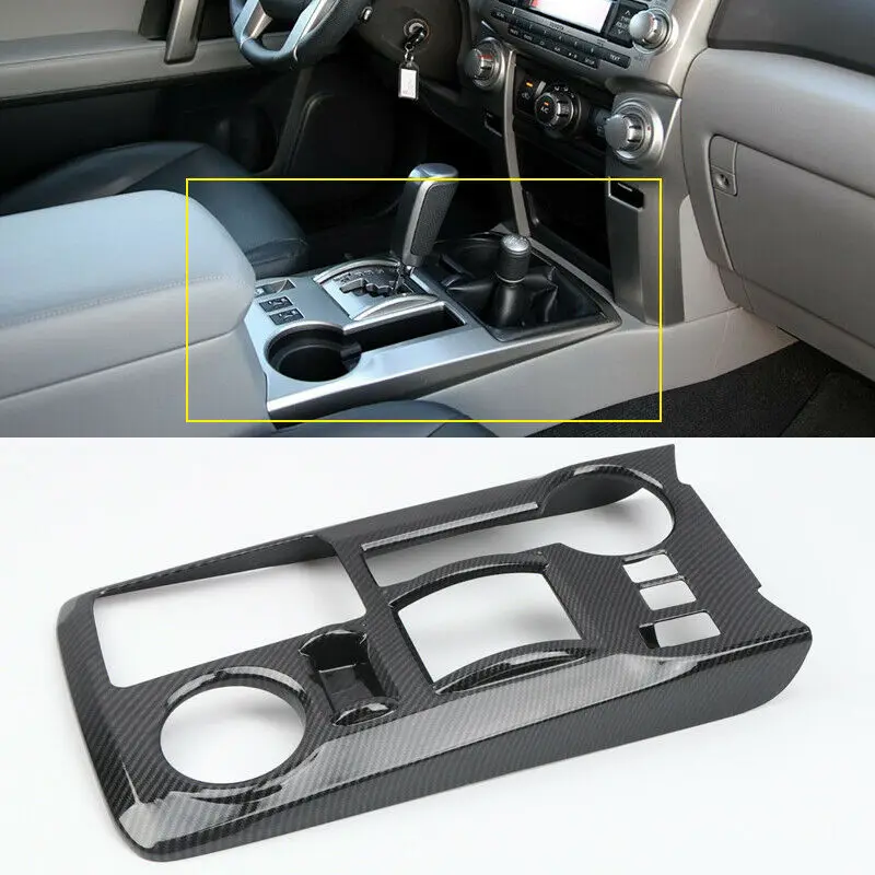 

LHD Carbon Fiber Look Gear Shift Box Panel Cover For Toyota 4Runner 2010-2021