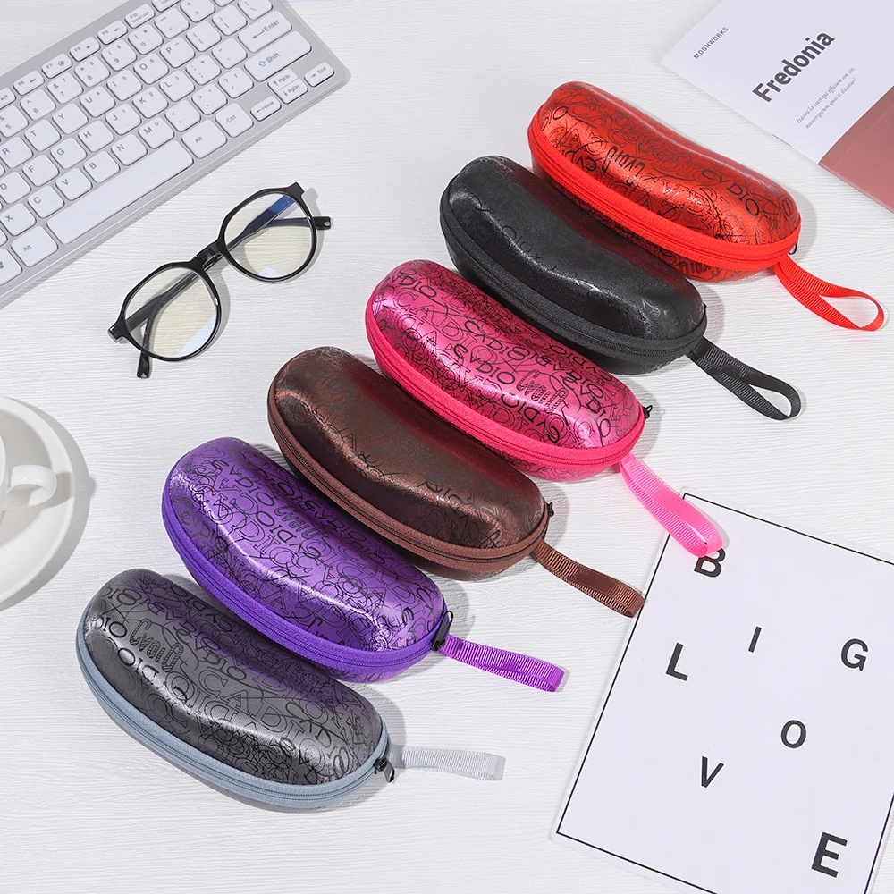 

Чехол для мужских и женских очков, дорожный защитный чехол из ЭВА, черный портативный аксессуар на молнии