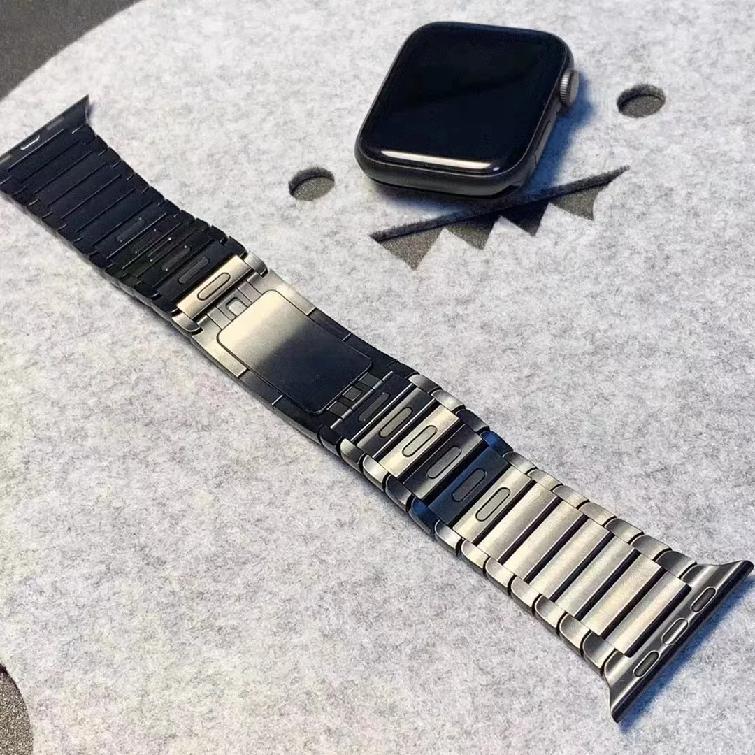 Link Bracelet for apple watch ultra band 49mm 44mm 40mm 41mm 42mm 38mm Stainless Steel Metal iwatch serie 5 4 3 Se 6 7 8 Strap