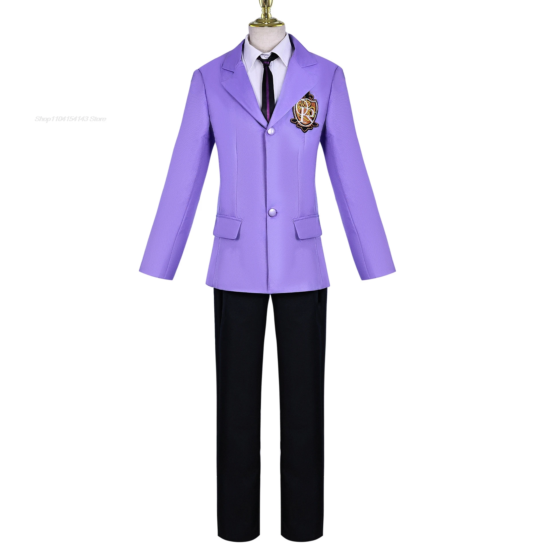 Аниме Fujioka Haruhi Косплей Костюм Ouraon High School Host Club Хэллоуин Школьная форма Suou Tamaki