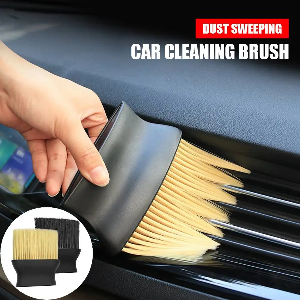 

Soft Nylon Brush Car Air Conditioner Cleaner Brush Dashboard Air Outlet Detailing Dust Clean Tools Auto Home Duster Brushes