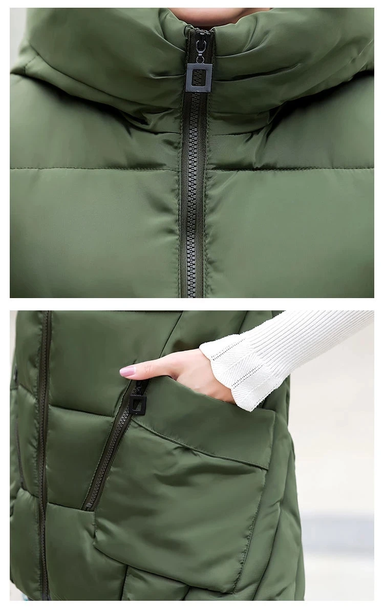 Женский пуховик-жилет H&ampM осень-зима 2024