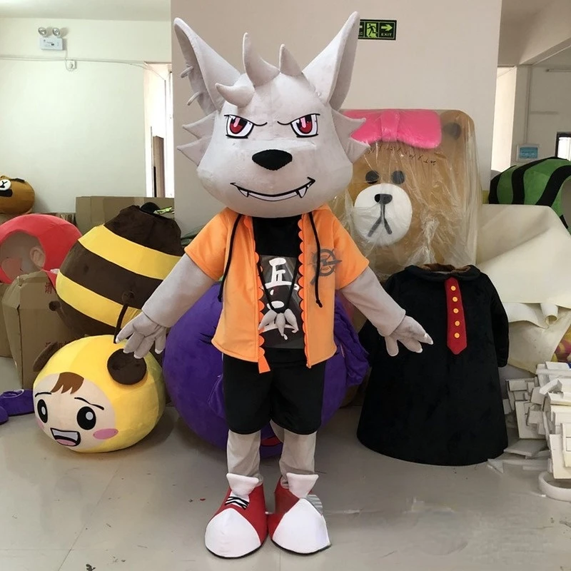 

Mascot Costume Gray Wolf Animal Beast Wolf Doll Suit Adult Walking Doll Suit Suit Customization Identity Cosplay
