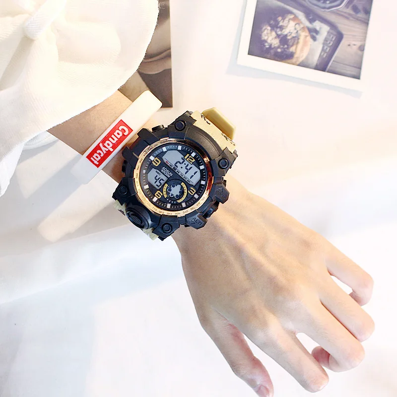 Многофункциональные камуфляжные электронные часы для девочек и учащихся