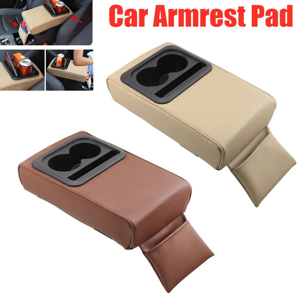 

Car Universal Armrest Pad Center Console Storage Box Cushion Mat Cup Holder Trim Automobiles Interior Replacement Parts