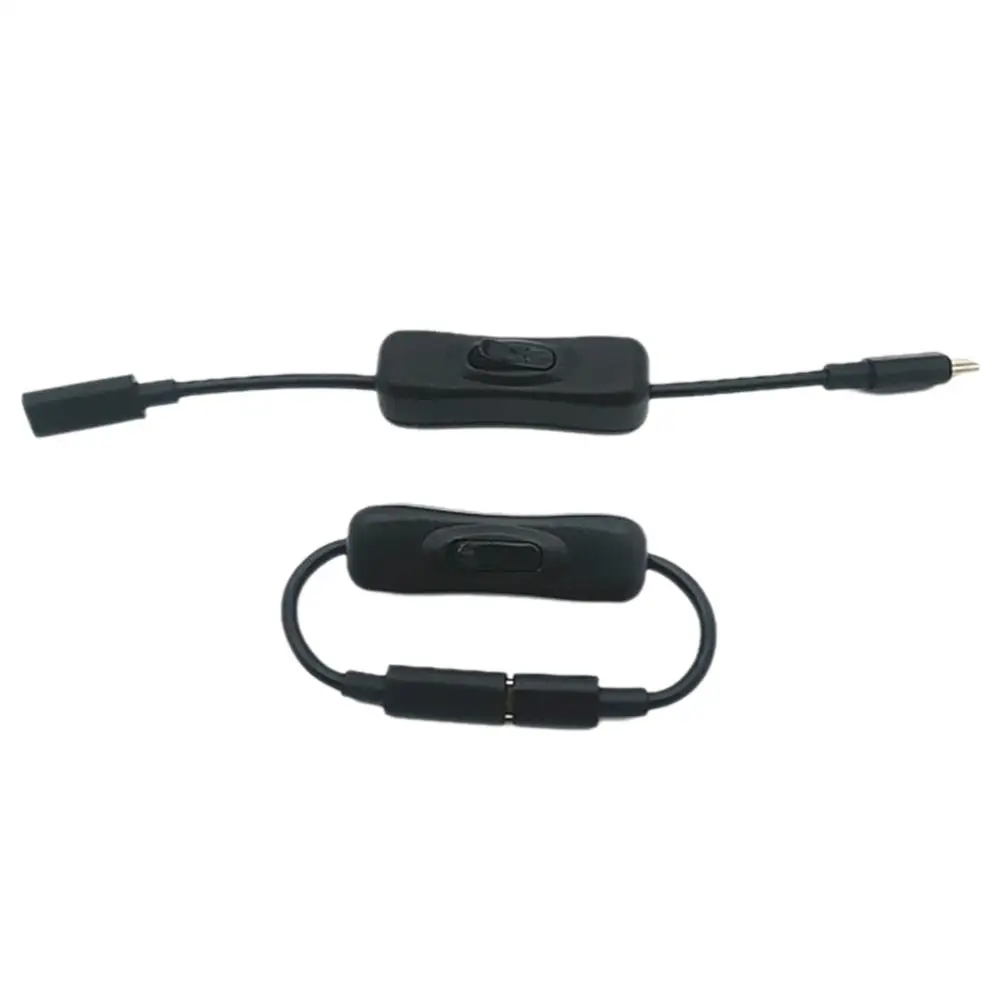 Удобный удлинительный кабель USB Type-C папа-мама с выключателем питания идеально