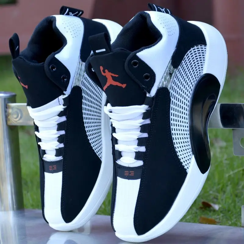 Плюшевые баскетбольные кроссовки для мужчин сохраняющие тепло нескользящая