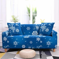 1234 seat snowflake print sofa cover for living room stretch slipcover elastic slipcover corner sofa cover chaise home decor
